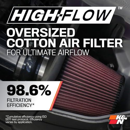 K&N Cold Air Intake System: High-Flow Air Filter, Increase Performance & Towing: Compatible with 2011-2023 Chrysler/Dodge: 300, Challenger, Charger, 69-2545TP - style: Chrome