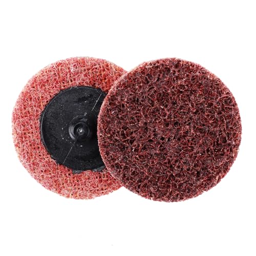 BHA Surface Conditioning Quick Change Discs, 2" Red (Medium) Prep Pad - 25 Pack - color: Red