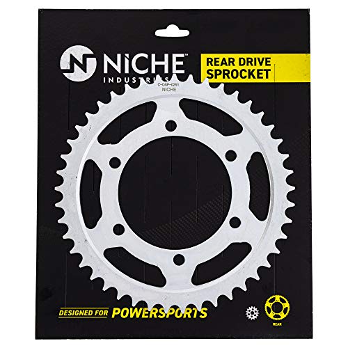 NICHE Drive Sprocket Chain Combo for Yamaha MT-09 FZ09 XSR900 Front 16 Rear 45 Tooth 525HZ Standard 110 Links - size: Standard Chain