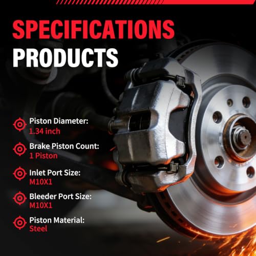 Rear Brake Calipers Compatible with Hyundai Sonata [ 2008-2010 ] - size: Rear Sonata 2008-2010