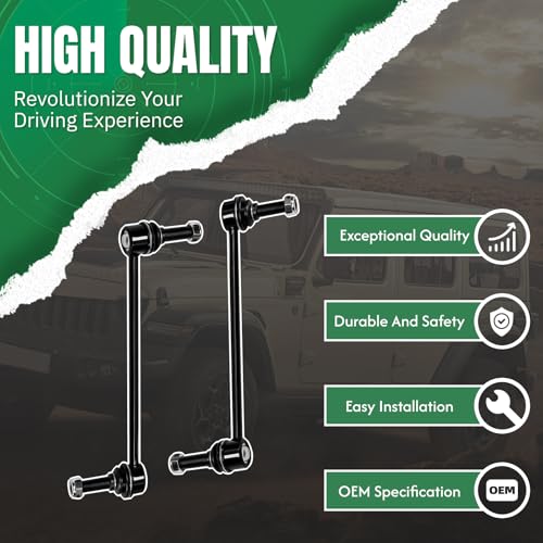 K750154 2PCS Front Stabilizer Sway Bar End Links for Dodge 2017 2018 2019 2020 2021 2022 Challenger, 2007 2008 2009 2010-2022 Charger, 2005-2008 Magnum, Compatible with Chrysler 2005-2022 300 - size: K750154 X2