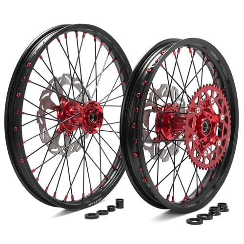 TOFR CNC 21" 19" Wheels Rims for Honda CR125R CR250R 02-07 CRF250R 04-13