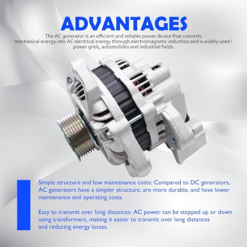 11176N Alternator Compatible with Honda Civic 2006-2011 L4 1.8L - size: 11176N