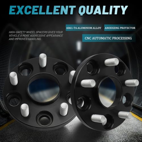 IRONTEK 5x114.3mm Wheel Spacers Compatible for Tesla Model 3 2017-2024, for Tesla Model Y 2017-2024, Forged 15mm Thread Pitch M14x1.5 Hub Bore 64.1mm 2PCS - size: 5x4.5-15mm-2PCS