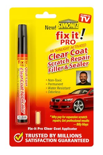 Fix It Pro Clear Coat Scratch Repair Pen for Cars, Fast Touch Up Any Color
