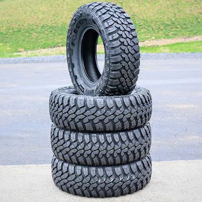 Set of 4 (FOUR) Forceum M/T 08 Plus Mud Off-Road Light Truck Radial Tires-LT235/70R16 235/70/16 235/70-16 104/101Q Load Range C LRC 6-Ply BSW Black Side Wall
