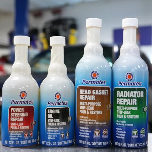 Permatex 30303 Power Steering - Stop Leak, 12 fl oz, Effectively Stops Power Steering System Leaks While Revitalizing Seals and O-Rings - style: Power Steering