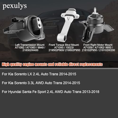 Engine Mount For Kia Sorento LX 2.4L 2014-2015 - size: 2014-2015 Sorento 2.4L