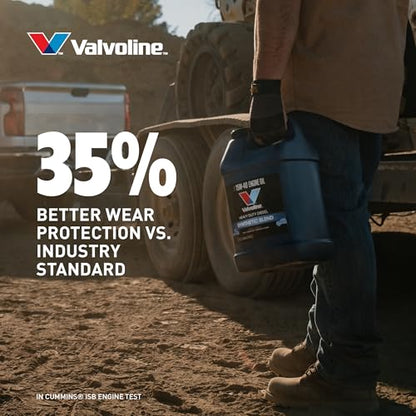 Valvoline Heavy Duty Synthetic Blend 15W-40 Diesel Engine Oil 2.5 GA, Case of 2 - size: 2.5 Gallon, Case of 2, style: Synthetic Blend