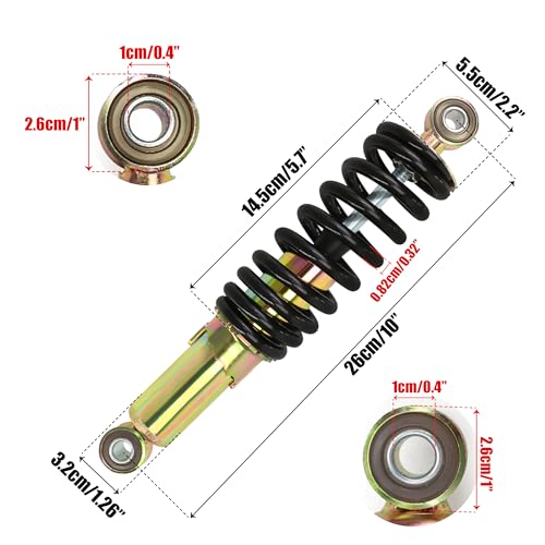260mm/10in Motorcycle Rear Shock Absorber Spring Shock Absorber Replacement for HONDA 70cc 90cc 110cc 125cc Pit Dirt Bike Suspension
