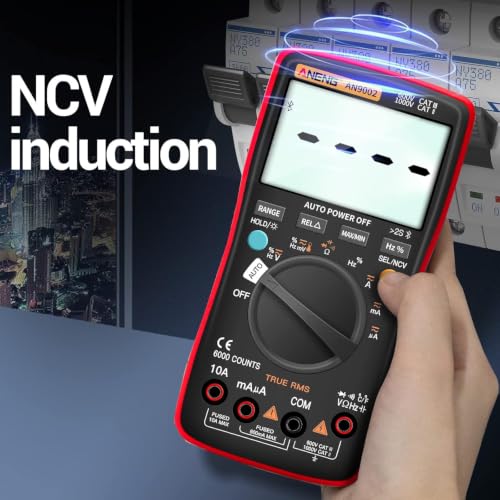 ANENG Bluetooth Multimeter, TRMS 6000 Count Auto Range AC/DC Digital Tester