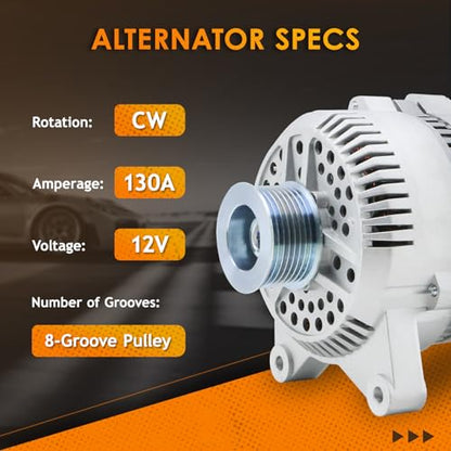DynaVim Parts New Alternator Fit for Ford F150 1997-2001 Expedition 5.4 4.6 - size: 7791N