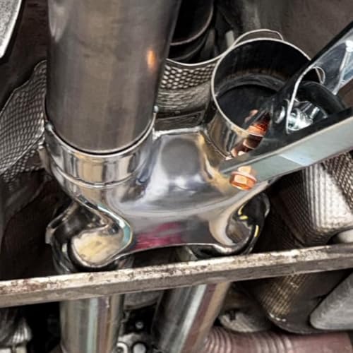A-KARCK X Pipe 2.25 Inch, Universal Dual 2.25" Inlet/Outlet, 12" Overall Length Stainless Steel Crossover X-Pipe, Polished Surface and Weld-On Design, Universal for Car Truck - size: 2.25 Inch, style: X Pipe-B
