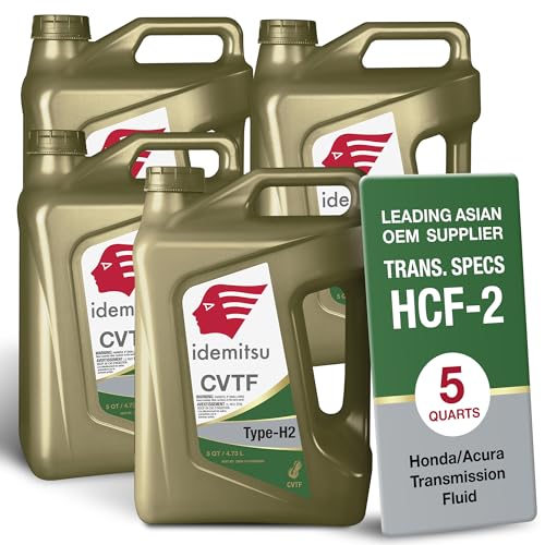 Idemitsu CVT HCF-2 Transmission Fluid for Honda – 5 Qt, Case of 4 - size: 5 Quart, style: 4 Pack