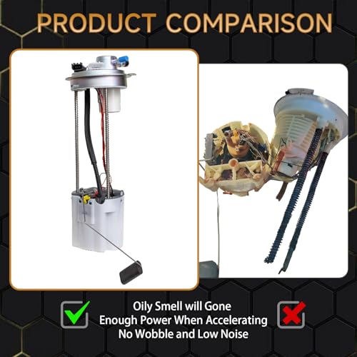 Fuel Pump Compatible with GMC Sierra 1500 2010-2013, Chevy Silverado 1500 2010-2013 V8 4.8L 5.3L 6.2L Replace E4005M FG1057 with Pressure Sensor and Seal Ring - color: E4005M