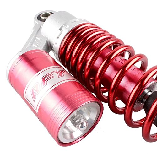 320mm Pair Rear Motorcycle Shock Absorbers Suspension Eye to Clevis Universal for Kawasaki Honda Yamaha Suzuki Red - color: 320mm Red