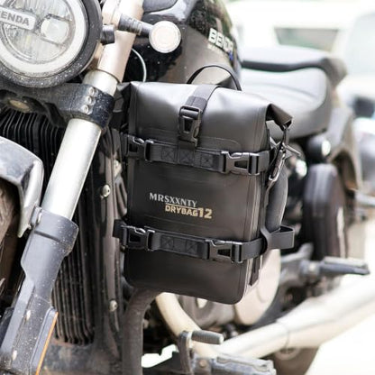 MRSXXNTY 【2 Pcs】 Motorcycle Crash Bar Bag 4L Bumper/Anti-Fall Bar Luggage Bag Motorcycle Frame Bag Side Bag Waterproof Wear-Resistant and Durable Comes With Shoulder Strap Black (Black 2Pcs) - color: Black 2Pcs