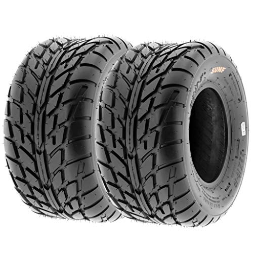 Set of 4 SunF A021 TT Sport ATV UTV Flat Track Tires 20x7-8 Front & 20x10-10 Rear, 6 PR, Tubeless - size: 20x7-8 & 20x10-10