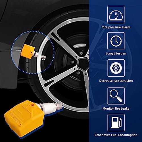 4Pcs TPMS Tire Pressure Monitoring System Sensor 315 MHz OBD Re-learn Adaptation Clamp Mount Compatible with Nissan Infiniti Replaces 40700-JA01B 40700-1AA0B 40700-3AN0A 40700-3AN0B 40700-3AN0D