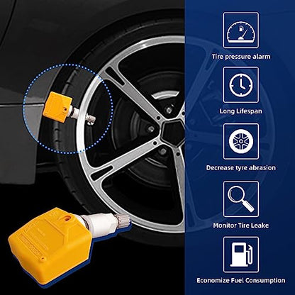 4Pcs TPMS Tire Pressure Monitoring System Sensor 315 MHz OBD Re-learn Adaptation Clamp Mount Compatible with Nissan Infiniti Replaces 40700-JA01B 40700-1AA0B 40700-3AN0A 40700-3AN0B 40700-3AN0D