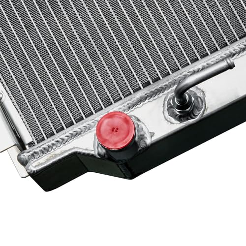 ALLOYWORKS Aluminum Radiator For 1996-2002 Toyota 4Runner 2.7L L4 3.4L V6 Engine Radiators, OEM CU1998, Q1998, RAD1998, 3 Row Core Racing Downflow Radiator with Transmission Oil Cooler