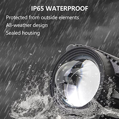 Motorcycle LED Driving Fog Lights Headlight, 12000LM Mini Fog Lights 60W 6000K Super Bright Amber White Aux Spotlight for Motorcycle Truck ATV SUV Car Yacht, 2 Pack