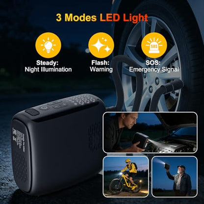 2026 Tire Inflator Portable Air Compressor [40L/min 200% Faster] Inflation