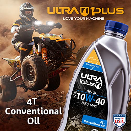 4T 10W-40 Motorcycle Oil Conventional JASO MA2 API SL 1 Quart