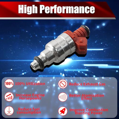 Set of 4 Fuel Injectors 53007232AB FJ714 Replacement - size: FJ714