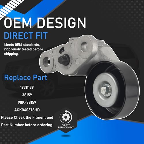A/C Serpentine Drive Belt Tensioner Kit Fit for 99-08 Chevy GMC