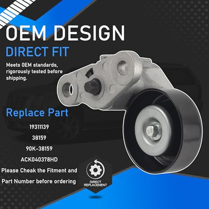 A/C Serpentine Drive Belt Tensioner Kit Fit for 99-08 Chevy GMC