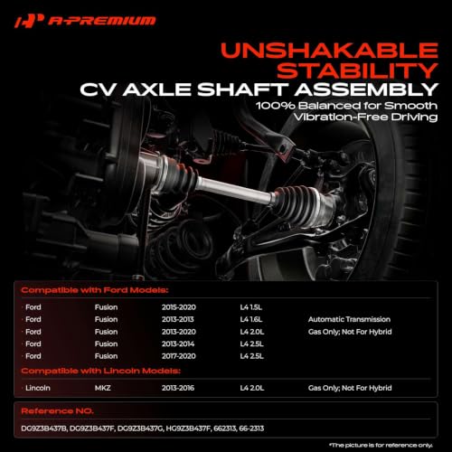A-Premium Front Left Driver Side CV Axle Shaft Assembly - style: Front Driver Side