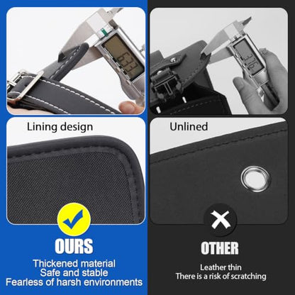 Fully Upgraded Motorcycle Bag,thickened PU leather,With Anti-Theft Buckle & Password Lock Tail Bag,Dual Independent Side Pockets,Multi-Purpose Motorcycle Tool Bag/Saddle Bags,Universal Black
