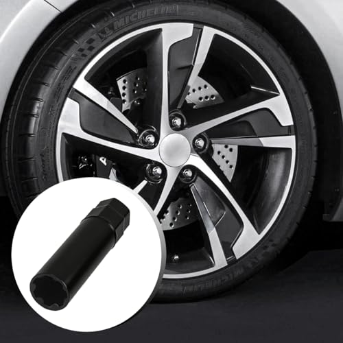 Large 7 Spline Car Lug Nut Socket, Automotive Wheel Lock Key Removal Tool for 21mm (13/16") and 22mm (7/8") Hex Socket Wrench, Vehicle Tuner Lug Nut Key Tool, Universal Fit - size: 7 Spline
