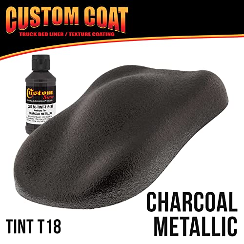 Custom Coat Charcoal Metallic Urethane Spray-On Truck Bed Liner Kit 2 gal