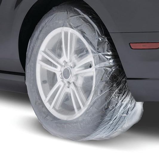 Tire Masking Bags, 45x40 in Multi-Layer Tire Covers Auto Dealers, 100 Pack - size: Pack of 100