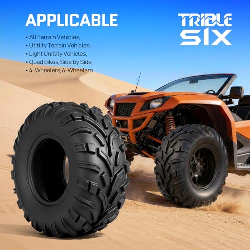25x11-12 ATV UTV Tires,6PR All-Terrain Tire,Tubeless,Pack of 2 - size: 25x11x12