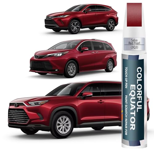 3Q3 Dark Red/Salsa Red Pearl Car Touch Up Paint for Toyota OEM Color Match - color: Dark Red/Salsa Red Pearl(3Q3) for 4Runner/Camry-models/Highlander-models/Land-Cruiser/Prius/RAV4/Sequoia/Sienna-models/Tundra