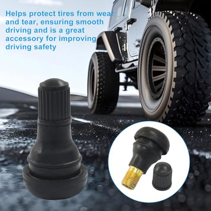 Waziaqoc TR412 Tire Valve Stems, 20 PCS, Black - size: Tr412