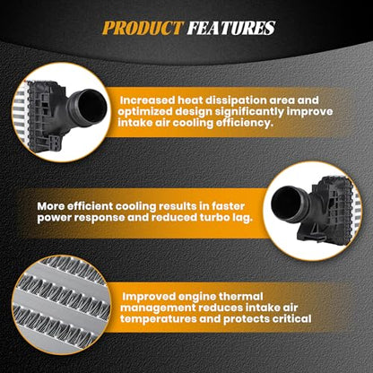 8K0145805G Turbo Intercooler Compatible with Audi A4 A5 A6 Quattro L4 2.0L - size: 8K0145805G