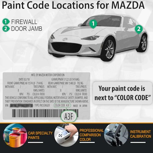 47C Polymetal Gray Metallic Touch Up Paint for Mazda, Car Paint Scratch Repair Remover Pen Color Exact Match, Quick and Easy Fix Automotive Chips and Nicks Scuff - color: 47C Polymetal Gray Metallic for 3/6/CX-30/CX-5/CX-50/CX-9/MX-30-EV/MX-5-Miata, style