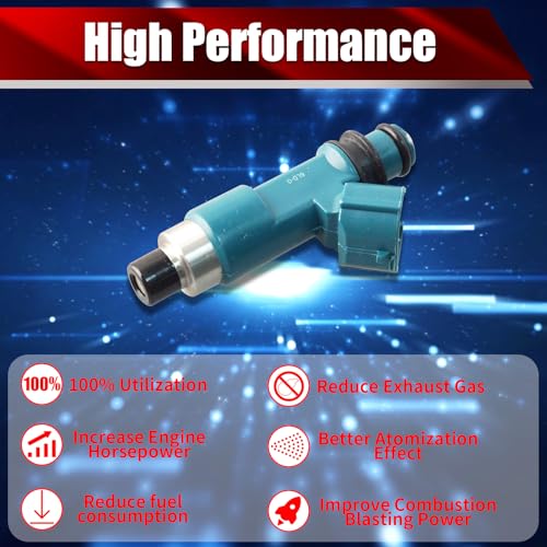 Set of 4 Fuel Injectors 15710-65J00 FJ1053 Replacement - size: FJ1053