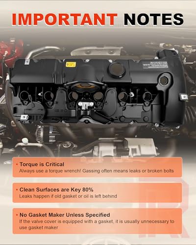 N52 Engine Valve Cover Kit with Oil Cap & PCV Hose for 125i 323i 328i X3 - size: 11127552281+PCV Hose