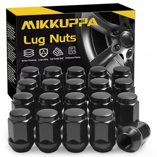 MIKKUPPA M12x1.5 Lug Nuts, Replacement for Ford Honda Aftermarket Wheel - color: Black, size: M12x1.5