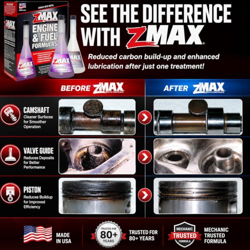 zMAX 58-011 - Engine & Fuel Formula Kit - Easy to Use - Reduces Carbon Build-Up & Lubricates Metal Extending Life of Car or Truck - Runs Efficiently, Improving Gas or Diesel Mileage - 12 oz - 2 Pack - size: Engine & Fuel - 2 Pack
