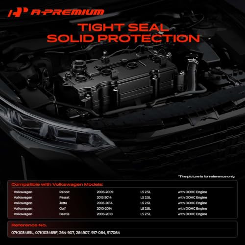 A-Premium Engine Valve Cover with Valve Cover Gasket & Bolts
