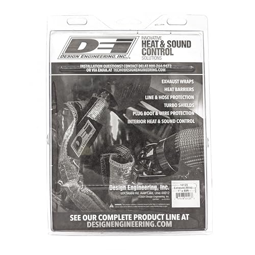 Design Engineering Titanium Exhaust Wrap 1" x 50' Lava Rock Technology - color: Titanium, size: 1" x 50'