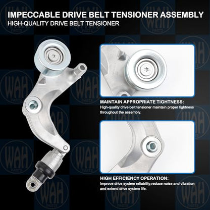 Drive Belt Tensioner Assembly Kit Compatible with Honda