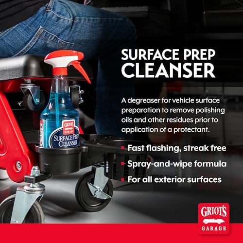 Griot's Garage Surface Prep Cleanser for Car Detailing and Cleaning – Dirt, Grime, Wax and Grease Remover – Use Before Applying Protective Surface Coatings, 10989, 22 oz - size: 22 Fl Oz (Pack of 1)