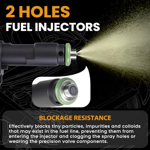 Fuel Injectors 5C3Z9F593DA Compatible with Ford F150 F250 Lincoln 2005-2007 - size: 5C3Z9F593DA 8P